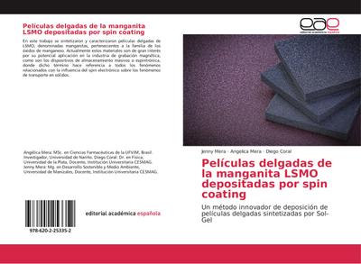 Películas delgadas de la manganita LSMO depositadas por spin coating