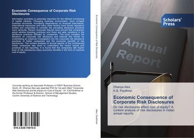 Economic Consequence of Corporate Risk Disclosures