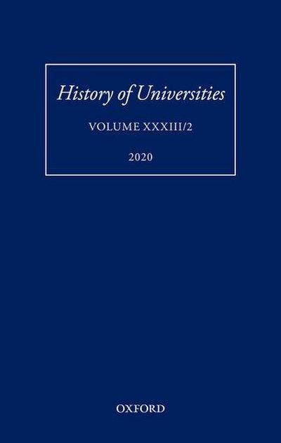 History of Universities Volume XXXIII/2