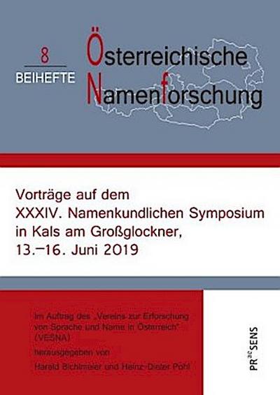 Vorträge auf dem XXXIV. Namenkundlichen Symposium in Kals am Großglockner, 13.-16. Juni 2019