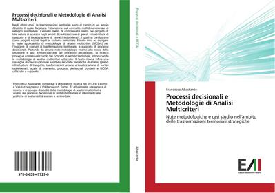 Processi decisionali e Metodologie di Analisi Multicriteri