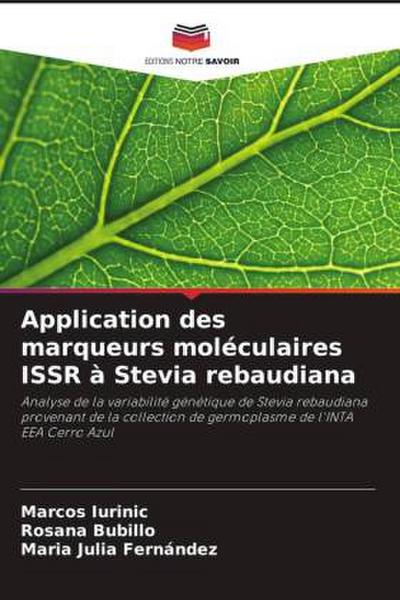 Application des marqueurs moléculaires ISSR à Stevia rebaudiana