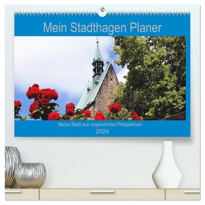 Mein Stadthagen Planer (hochwertiger Premium Wandkalender 2024 DIN A2 quer), Kunstdruck in Hochglanz
