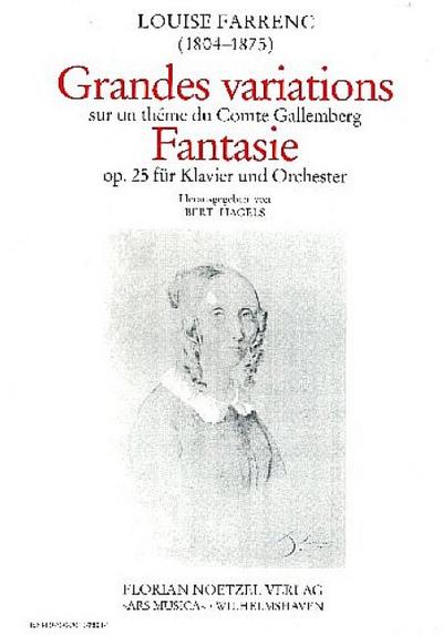 Grandes variations sur un thème du Compte Gallemberg op.25für Klavier und Orchester