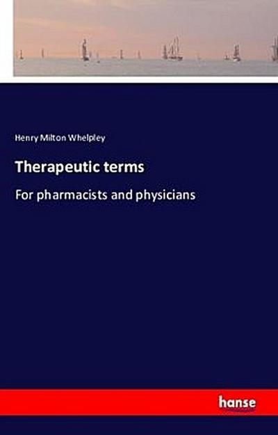 Therapeutic terms