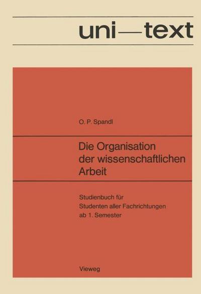 Die Organisation der wissenschaftlichen Arbeit