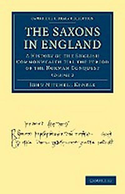 The Saxons in England - Volume 2
