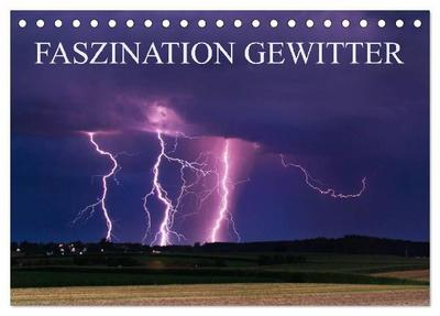 Faszination Gewitter (Tischkalender 2027 DIN A5 quer), CALVENDO Monatskalender