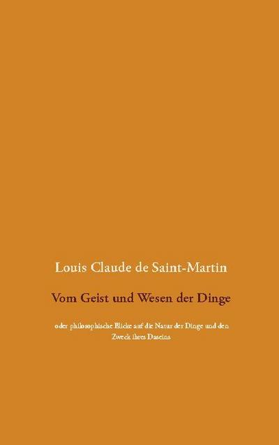 Vom Geist und Wesen der Dinge