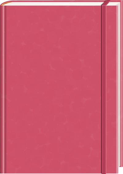 Anaconda Notizbuch/Notebook/Blank Book, punktiert, textiles Gummiband, pink, Hardcover (A5), 120g/m² Papier: Bullet Journal/Organizer/Diary dotted. Tagebuch/Planer gepunktet