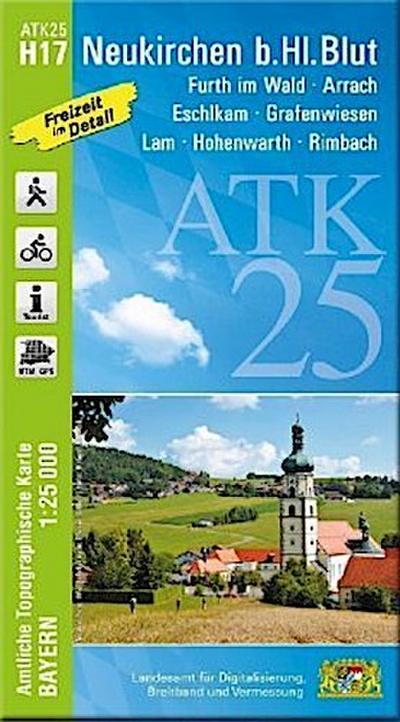 ATK25-H17 Neukirchen b.Hl.Blut (Amtliche Topographische Karte 1:25000)