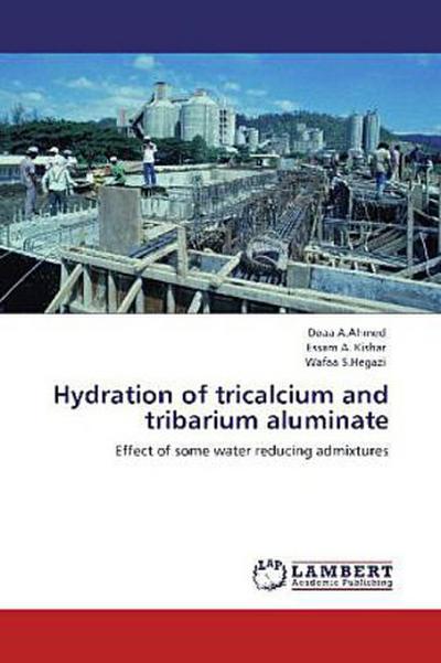 Hydration of tricalcium and tribarium aluminate