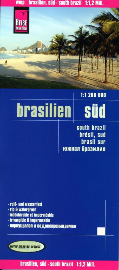 Landkarte Brasilien, Süd