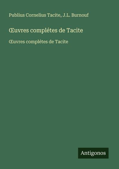 ¿uvres complétes de Tacite