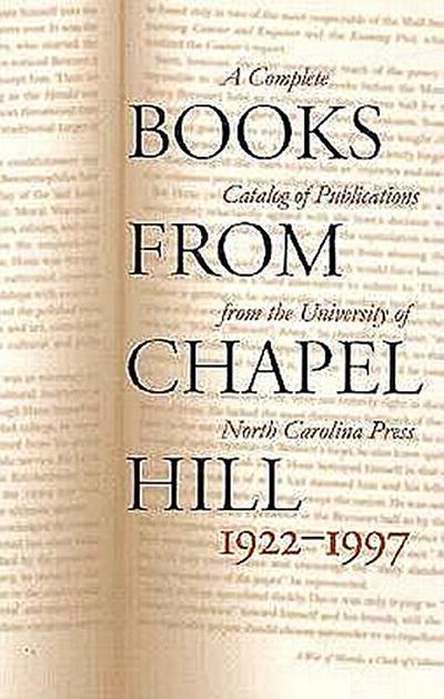 BKS FROM CHAPEL HILL 1922-1997