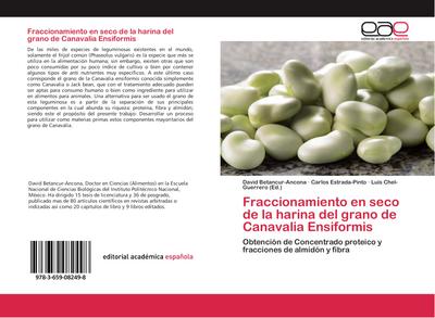 Fraccionamiento en seco de la harina del grano de Canavalia Ensiformis