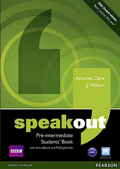Speakout Pre-Intermediate Students’ Book with DVD/Active book and MyLab Pack, m. 1 Beilage, m. 1 Online-Zugang