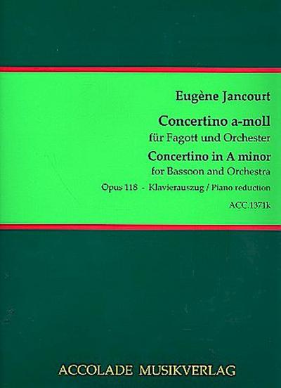 Concertino a-Moll op.118 für Fagott undOrchester für Fagott und Klavier