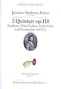 Quintett Nr.2 op.118 für Horn, Flöte, Violine,Viola und Violoncello (Kontrabass ad lib)
