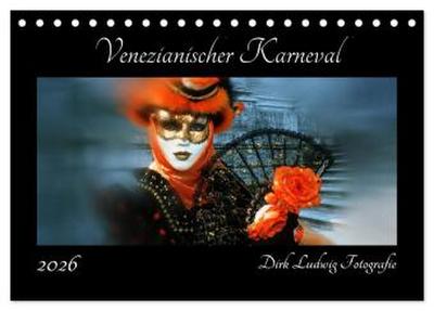 Venezianischer Karneval (Tischkalender 2026 DIN A5 quer), CALVENDO Monatskalender