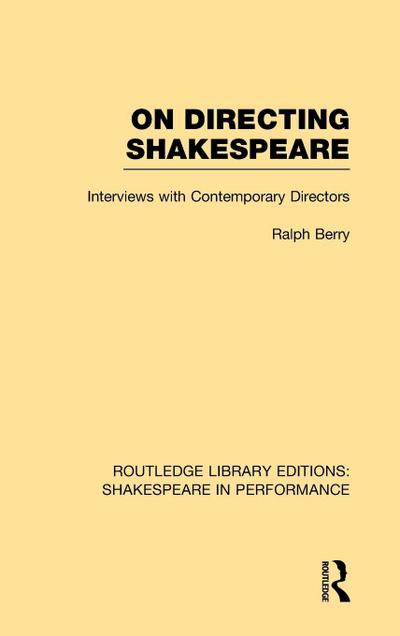 On Directing Shakespeare
