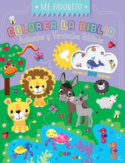 Colorea La Biblia - Animales Y Versículos Bíblicos Con Pegatinas (Coloring the Bible: Animals & Bible Verses W/Stickers)