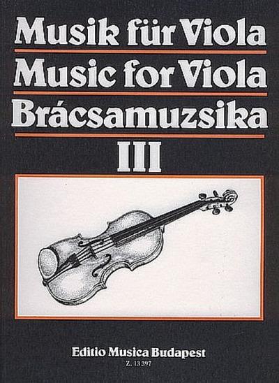 Musik für Viola Band 3 Stücke für Violaund Klavier