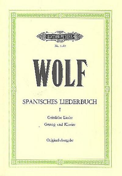 Spanisches Liederbuch Band 1für Singstimme und Klavier (original, dt/en)