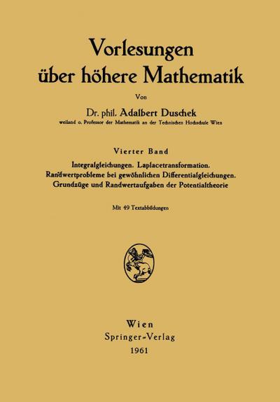 Vorlesungen über höhere Mathematik