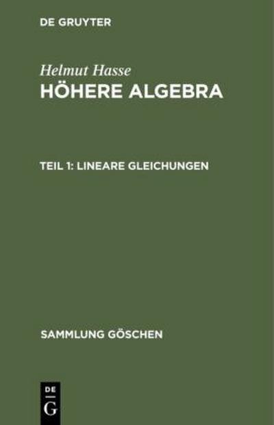 Lineare Gleichungen