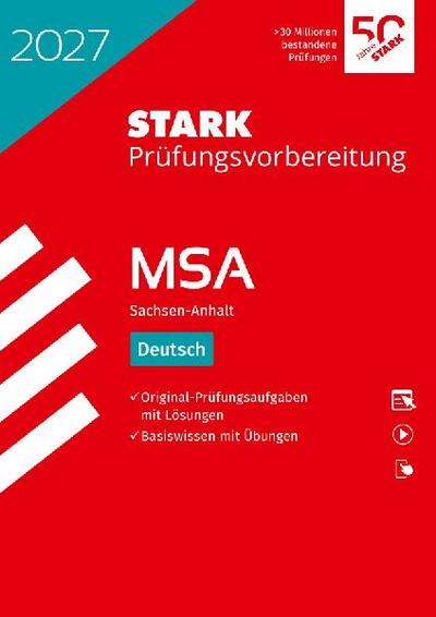 STARK Deutsch - MSA (Mittlerer Schulabschluss) 2027 Sachsen-Anhalt - Prüfungsvorbereitung
