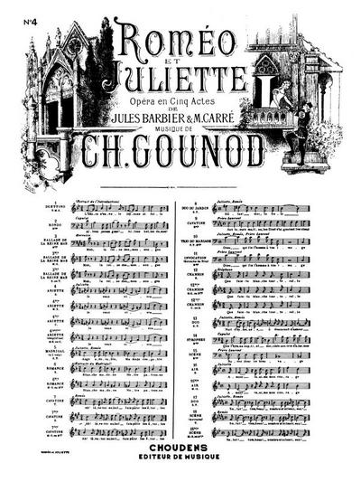 Je veux vivre dans le reveariette pour soprano et piano