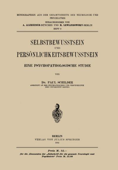 Selbstbewusstsein und Persönlichkeitsbewusstsein