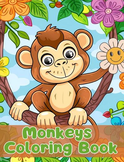 Monkeys Coloring Book