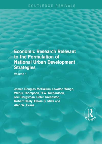 Economic Research Relevant to the Formulation of National Urban Development Strategies