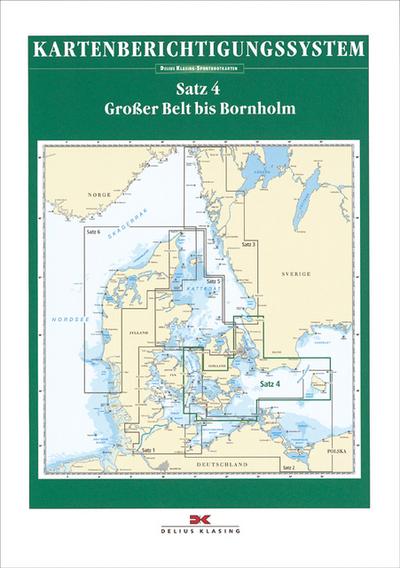 Berichtigung Sportbootkarten Satz 4: Großer Belt bis Bornholm (Ausgabe 2019)