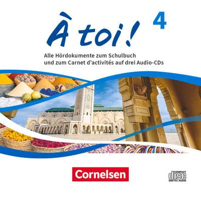 À toi ! Band 4 - Ausgabe 2022 - Audio-CDs - Audiomaterial zum Schulbuch und Carnet d’activités