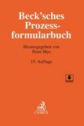 Beck’sches Prozessformularbuch von Peter Mes (Prof. Dr.) | sonst. Bücher