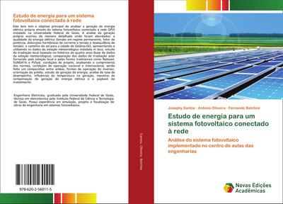 Estudo de energia para um sistema fotovoltaico conectado à rede