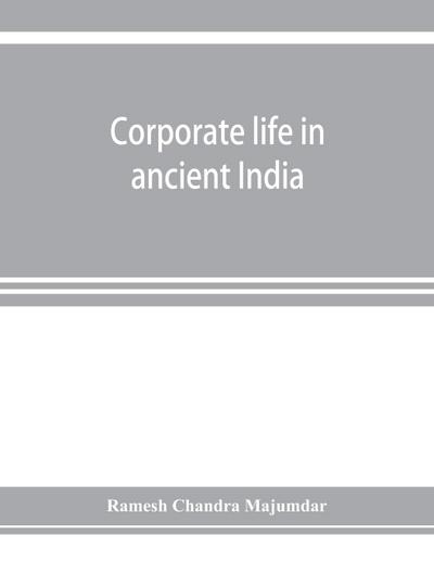 Corporate life in ancient India