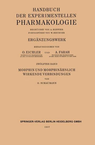 Morphin und Morphinähnlich Wirkende Verbindungen