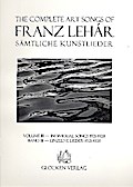 Sämtliche Kunstlieder Band 3Einzelne Lieder 1921-1928