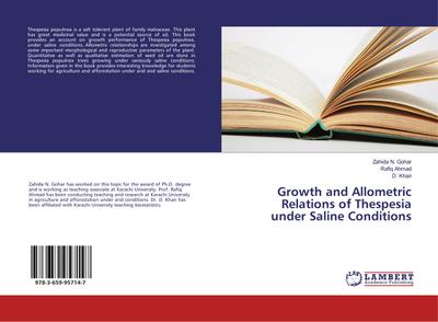Growth and Allometric Relations of Thespesia under Saline Conditions