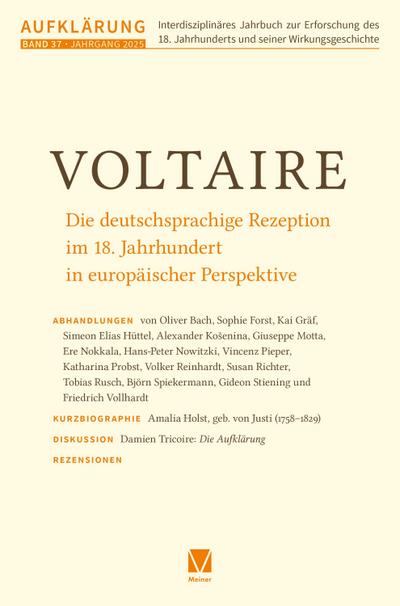 Aufklärung 37: Voltaire