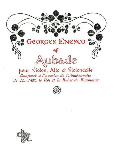 Aubadepour violon, alto et violoncelle