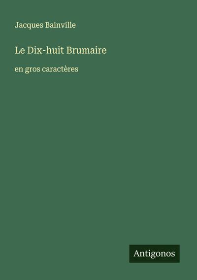 Le Dix-huit Brumaire