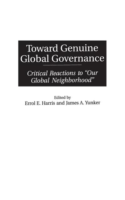 Toward Genuine Global Governance