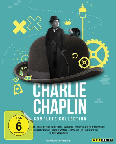 Charlie Chaplin - Compl. Collection (BR) Complete Collection, 10-BluRay+2DVDs