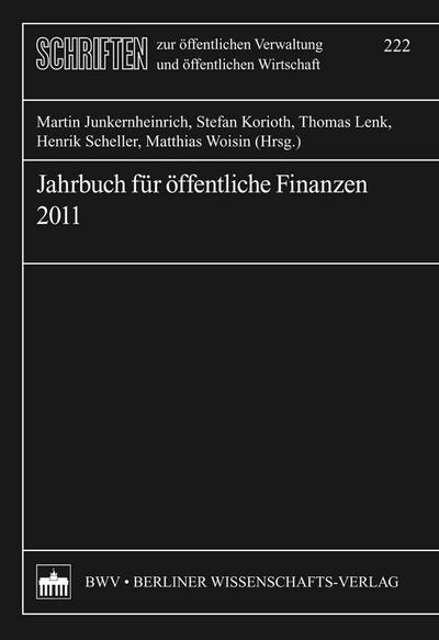 Jahrbuch für öffentliche Finanzen 2011