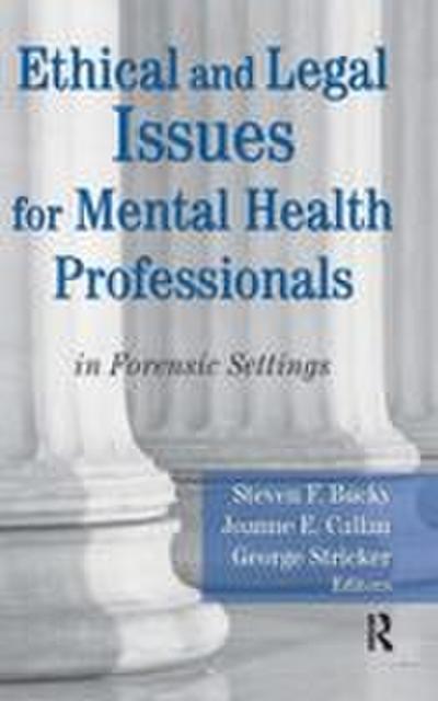 Ethical and Legal Issues for Mental Health Professionals